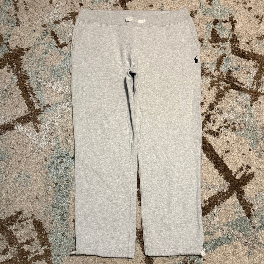 Polo Ralph Lauren Classic Sweatpants Size Large Heather Gray Adjustable